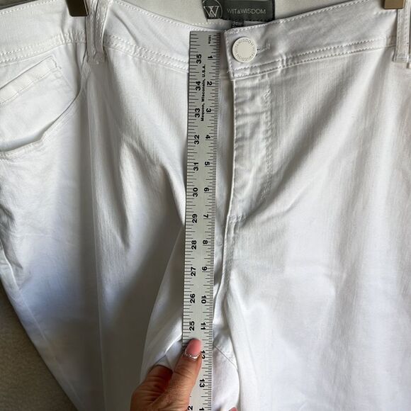 Wit and Wisdom Jeans Womens Size 25W White Itty Bitty Bootcut - Picture 4 of 11